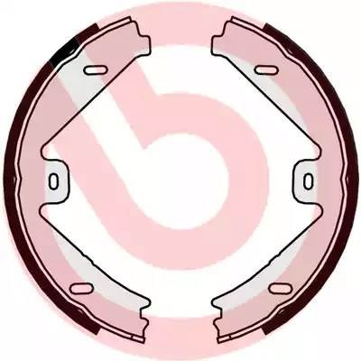 S50525 BREMBO КОЛОДКИ БАРАБАННЫЕ РУЧНИКА MB X204 30/32CDI/35CDI 08