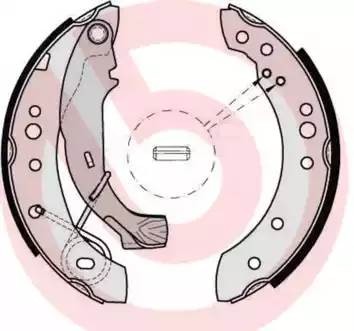 S61526 BREMBO Комплект  тормозных  колодок
