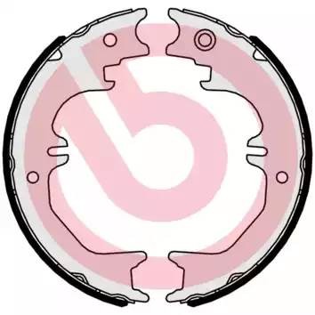 S83563 BREMBO КОЛОДКИ БАРАБАННЫЕ РУЧНИКА!\ TOYOTA LAND CRUISER 4.7/4.2TD 98> (BREMBO)