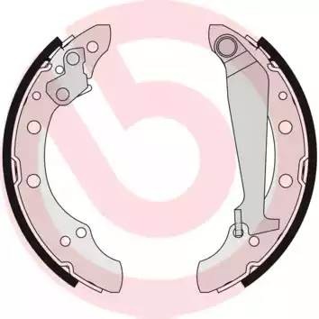 S85511 BREMBO Комплект  тормозных  колодок