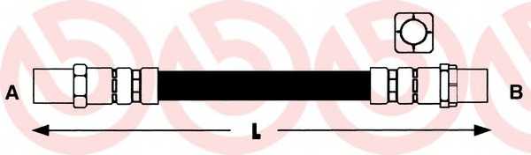 T06005 BREMBO Шлангопровод