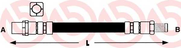 T06011 BREMBO Шланг тормозной передний BMW 5 E39 96-03 LH=RH