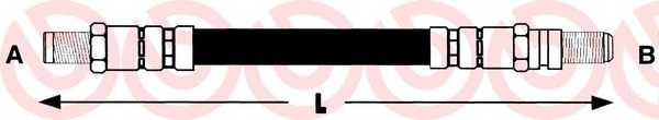 T24009 BREMBO Шланг  торм