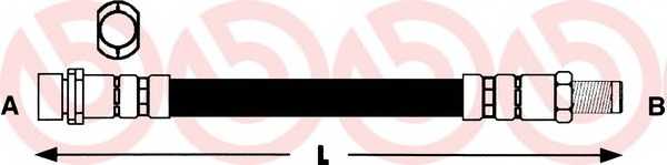 T24098 BREMBO Тормозной  шланг