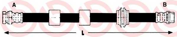 T24127 BREMBO Шланг  торм