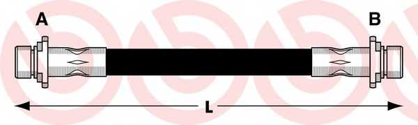 T83090 BREMBO Шланг тормозной задний TOYOTA BB/CARGO/IST/PLATZ/PORTE/RAUM/VITZ/WILL CYPHA/VI 99-05 LH=RH