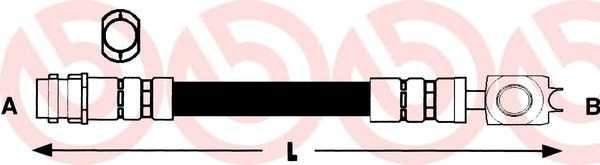 T85028 BREMBO Шланг тормозной передний SKODA OCTAVIA 01-11