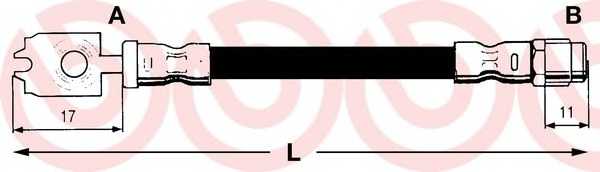 T85050 BREMBO Шлангопровод