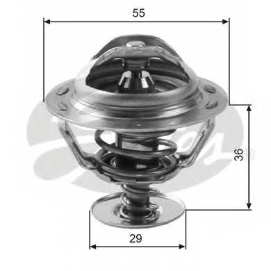 TH12283G1 GATES Термостат,  охлаждающая  жидкость