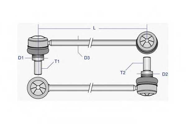TOLS2980 MOOG Lacznik  drazka  stabilizatora  przod  L/P  284mm  TOYOTA  AVENSIS,  COROLLA  VERSO,  MATRIX,  PRIUS,  WISH  1.5H-2.4  08.01-