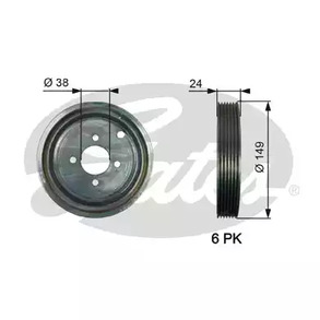 TVD1099 GATES Демпферы  коленчатого  вала